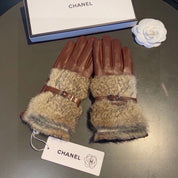 Fashion CC letter gloves