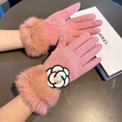 Fashion CC letter gloves