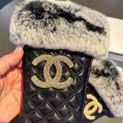 Fashion CC letter gloves
