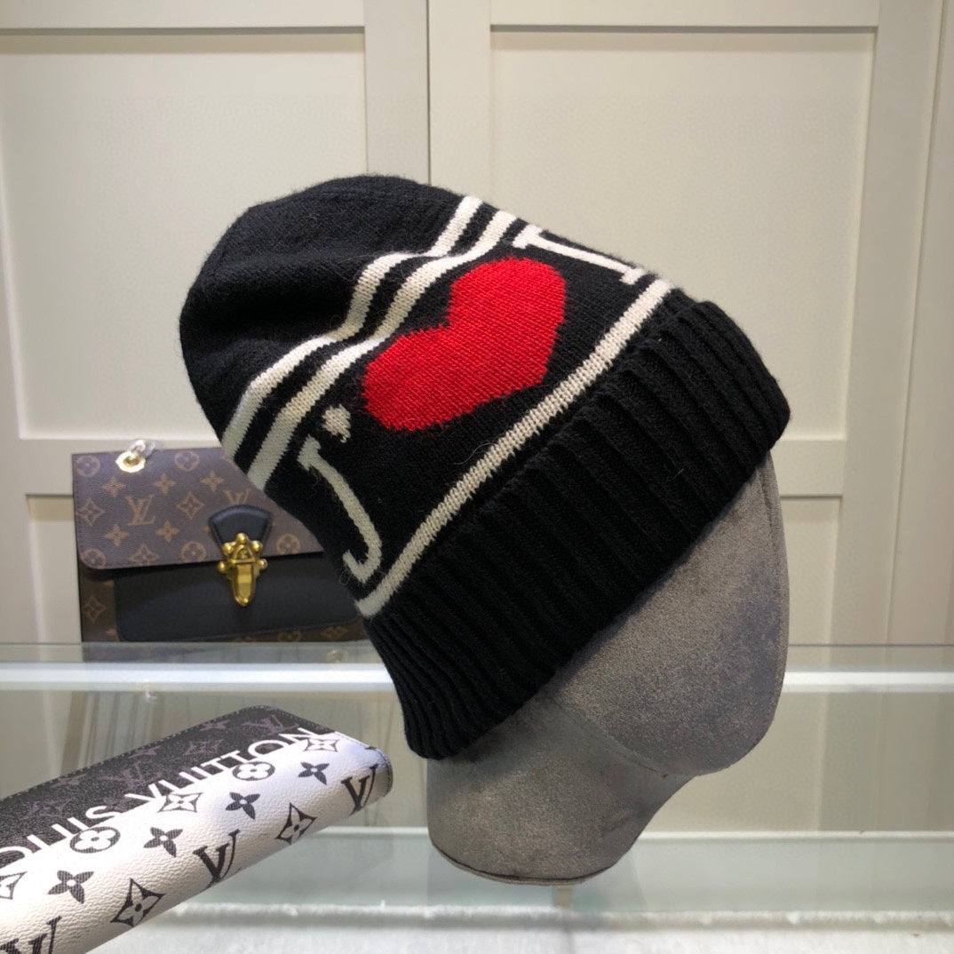 Modische Plüsch-CD-Strickmütze