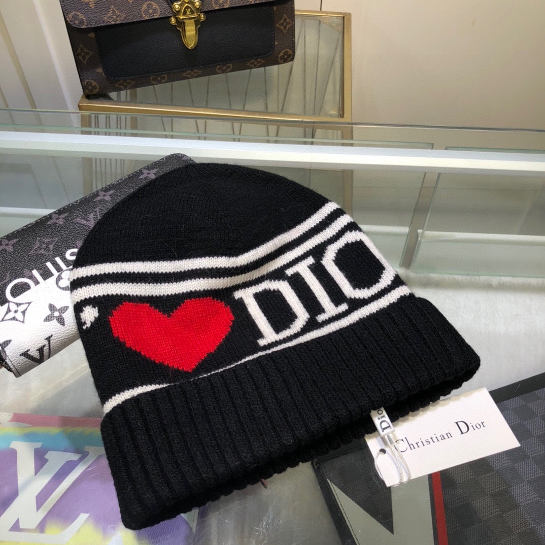 Modische Plüsch-CD-Strickmütze