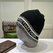 Modische Plüsch-CD-Strickmütze