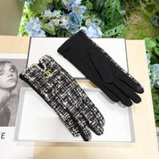 Fashion CC letter gloves