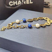 Fashion CC Pearl Letter Bracelet