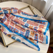 Classic CC letter pattern scarf