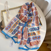 Classic CC letter pattern scarf