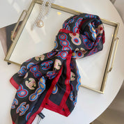 Classic CC letter pattern scarf