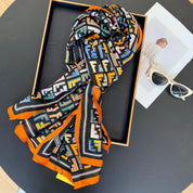 Classic FF letter pattern scarf