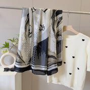 Classic CD letter pattern scarf