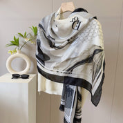 Classic CD letter pattern scarf