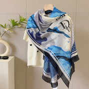 Classic CD letter pattern scarf