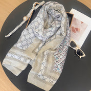 Classic GG letter pattern scarf