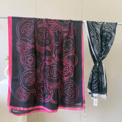 Classic CC letter pattern scarf
