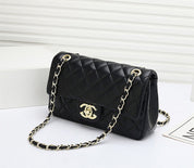 Mode Leder Ringer Lock Catch Single Shoulder Crossbody Bag Handtasche