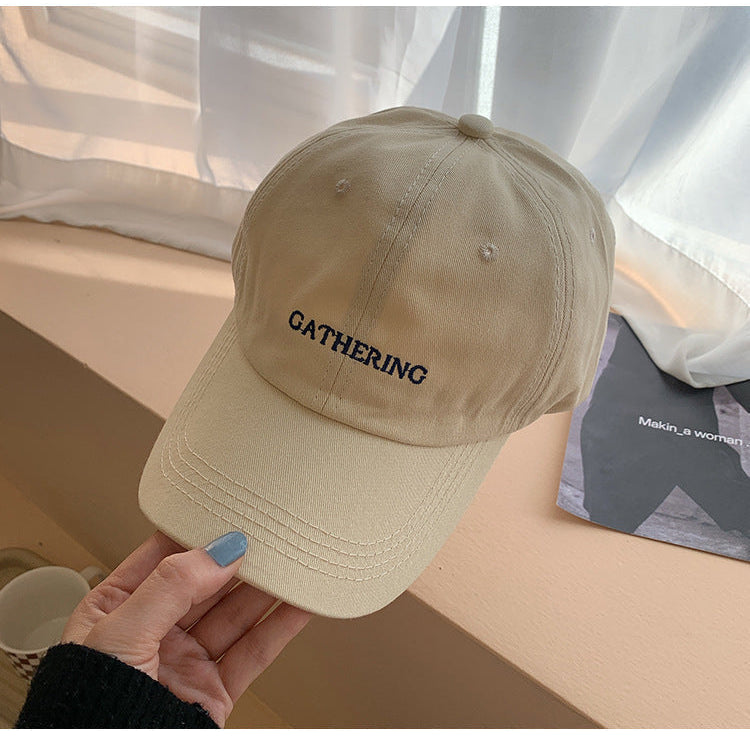 Simple retro alphabet baseball cap