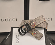 3-color luxury double G Mickey Mouse print belt