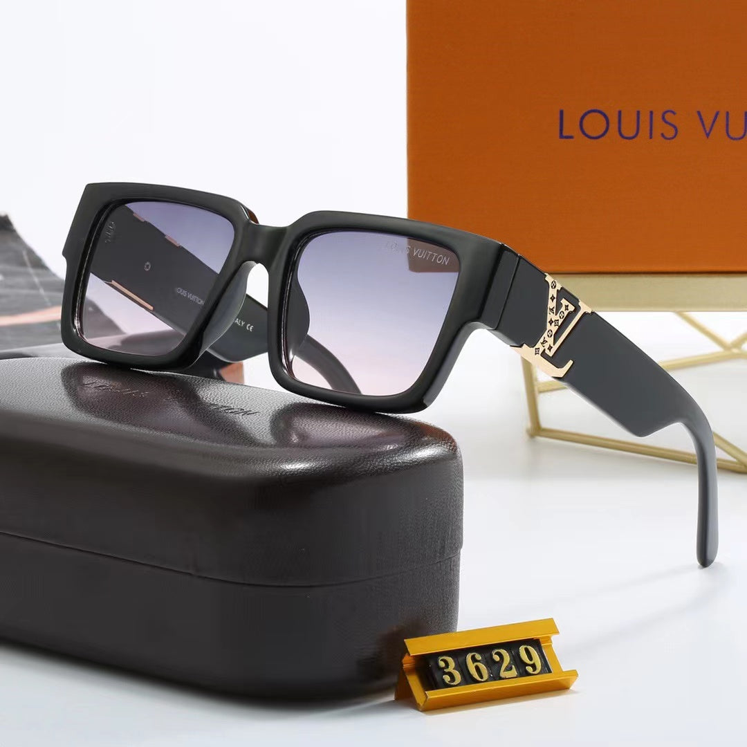 5-color fashionable four-leaf clover L letter sunglasses