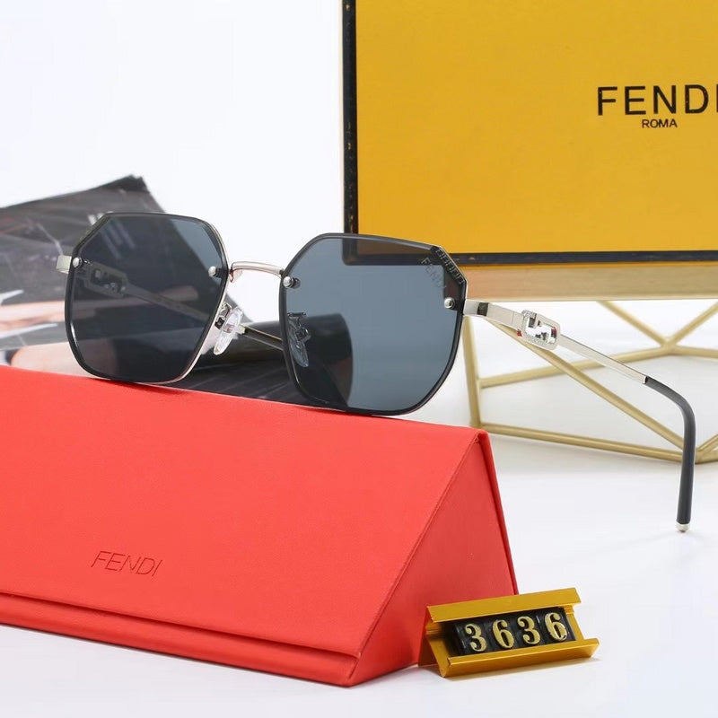 5-color fashionable FF letter polarized sunglasses