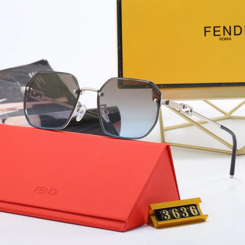 5-color fashionable FF letter polarized sunglasses