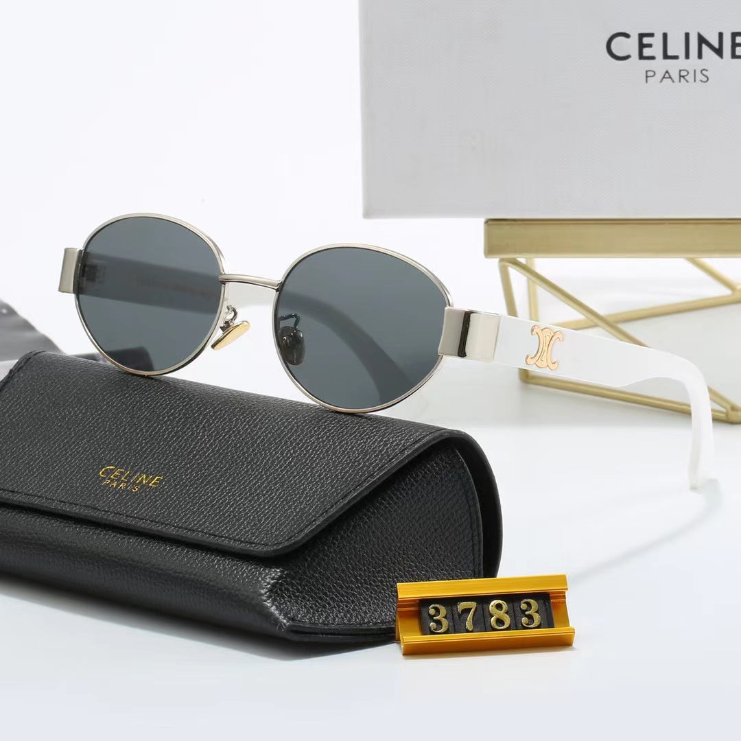 5-color fashionable CEL letter temple polarized sunglasses