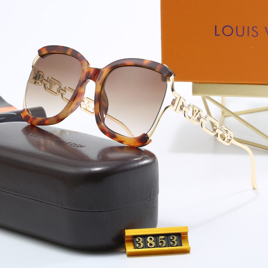 5-color fashionable four-leaf clover L letter sunglasses