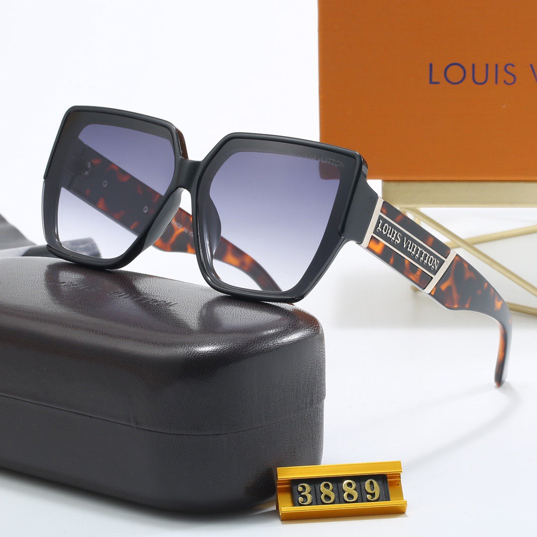 5-color fashionable four-leaf clover letter sunglasses