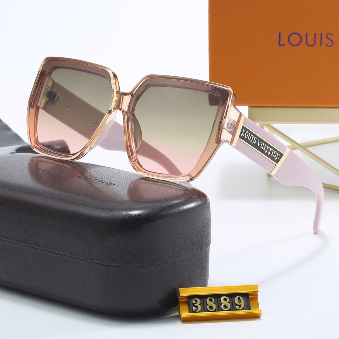 5-color fashionable four-leaf clover letter sunglasses
