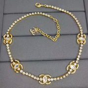 CC rhinestone necklace