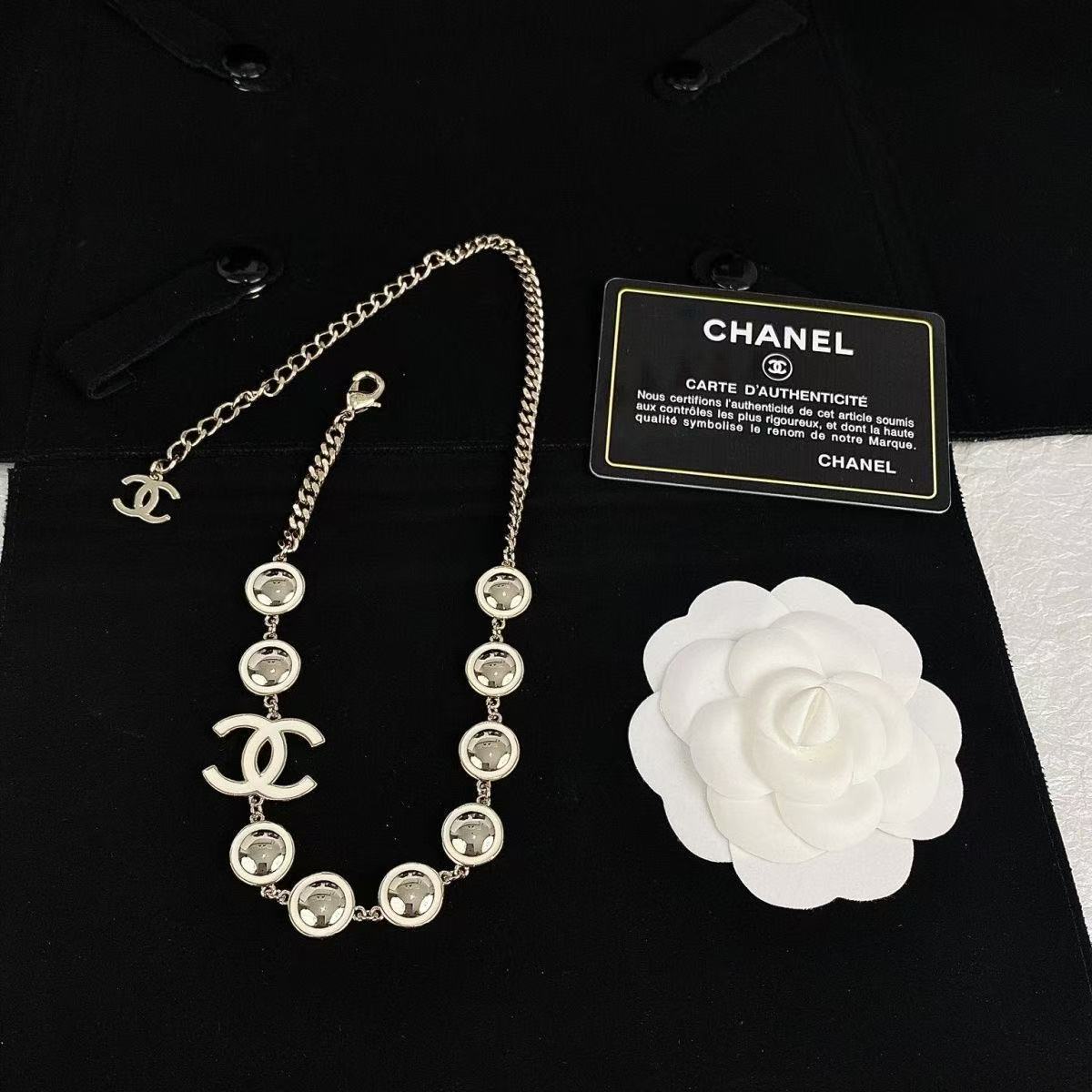 CC rhinestone necklace
