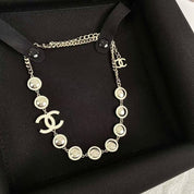 CC rhinestone necklace