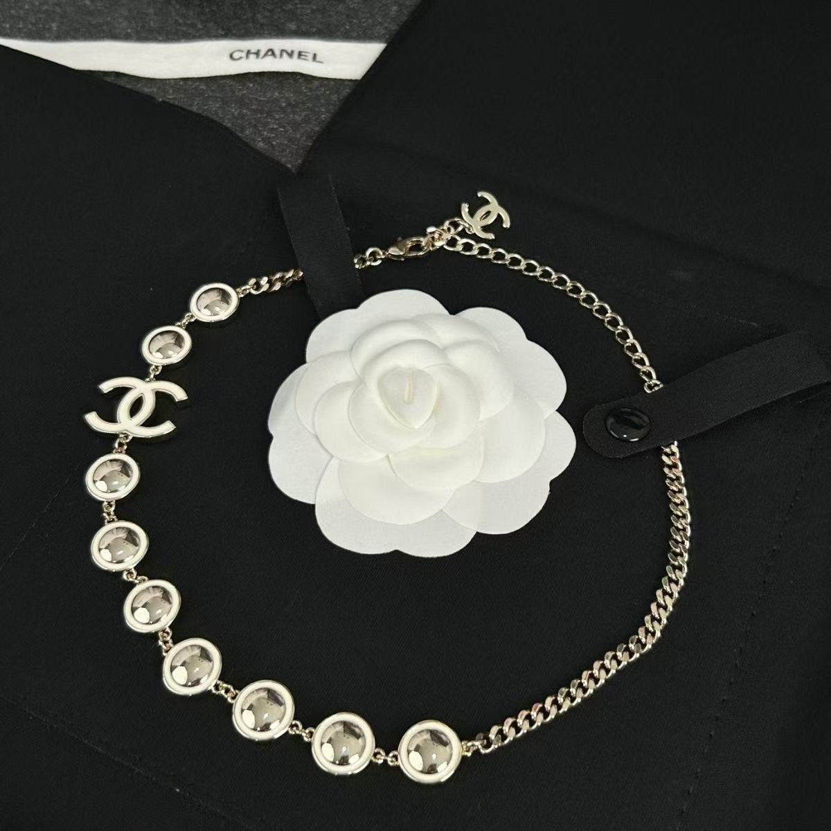 CC rhinestone necklace