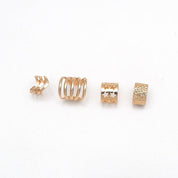 Creative Classic Hollow Five-pointed Star Arrow Ear Clip Set