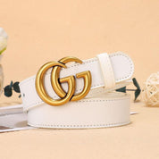 5 Colors Fashion Double G Letter Ladies Leather Belt