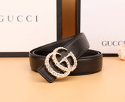2 Styles Luxurious Double G Rhinestone Belt