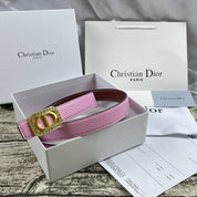6 Farben Luxus Strass CD Litschi Muster doppelseitiger Gürtel