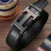 3 Colors Classic Alphabet Buckle Ladies Leather Belt